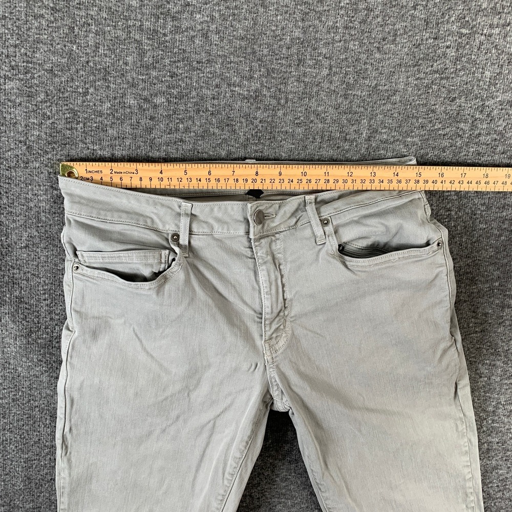 Aviator Jeans Men 30x30 Steel Grey Slim Stretch Pant - Picture 6 of 14